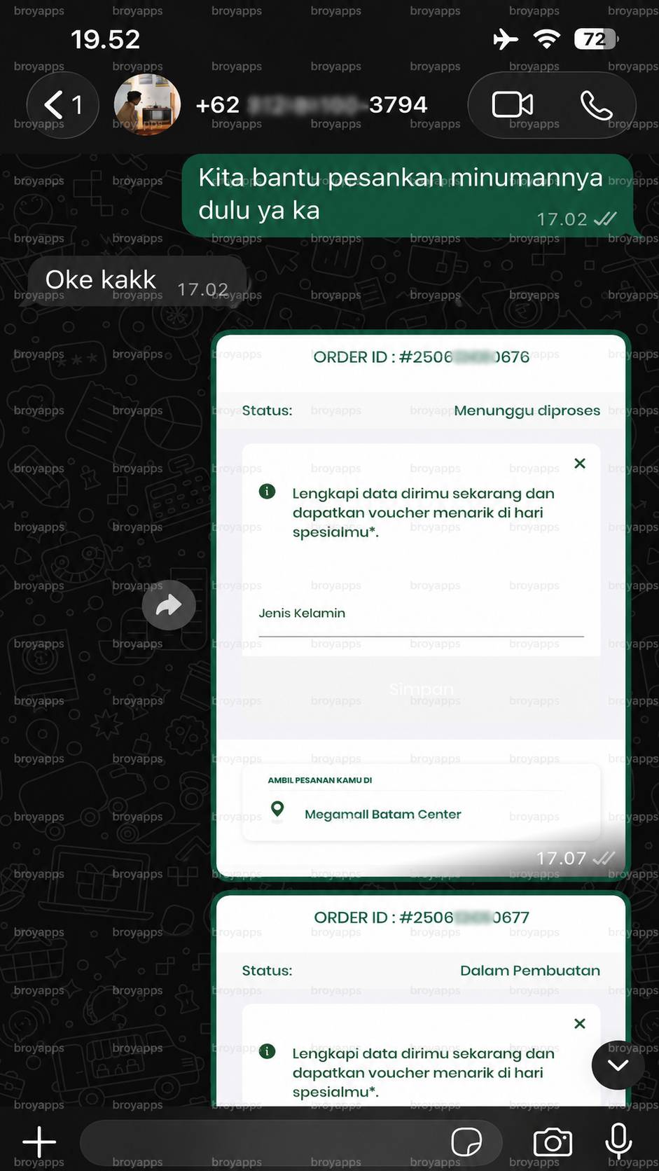Testimoni customer 1